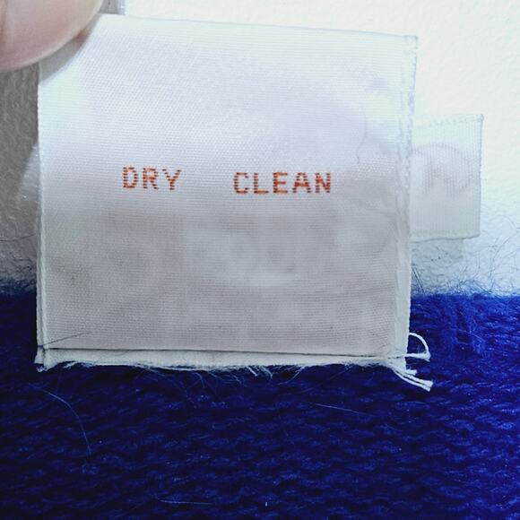 Beldoch Popper Silk Blend Sweater Blue Women's Vintage Beaded Size Medium - Picture 5 of 5